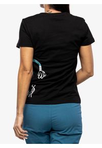 EDELRID - Koszulka bawełniana damska Edelrid Wo Rope T-Shirt II. Kolor: czarny. Materiał: bawełna