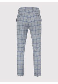 Pako Lorente - PAKO LORENTE – Szare spodnie garniturowe w niebiesko-białą kratę. Kolor: szary, biały, niebieski, wielokolorowy. Materiał: poliester, elastan, wiskoza #6