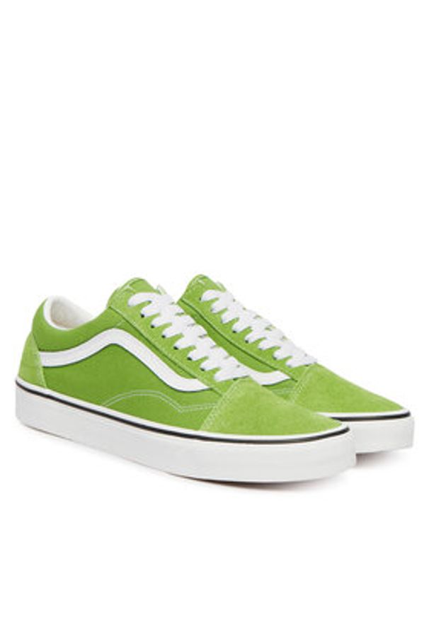 Vans Tenisówki Old Skool VN000D7ZFPB1 Zielony. Kolor: zielony. Materiał: zamsz, skóra