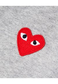 COMME DES GARCONS PLAY - Szara bluza z sercami. Okazja: na spacer. Kolor: szary. Materiał: dresówka. Styl: klasyczny #2