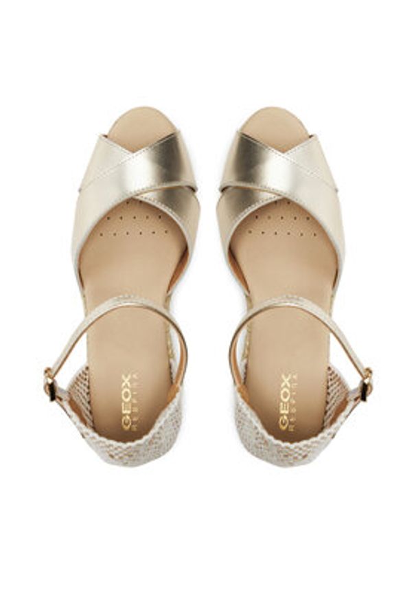 Geox Espadryle D Gelsa Low D45NGA 000CF C2012 Złoty. Kolor: złoty. Materiał: materiał