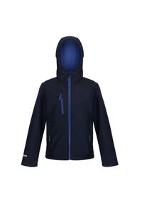 Regatta - Kurtka Dziecięca Ablaze 3 Layer Hooded Soft Shell Jacket. Kolor: niebieski #1