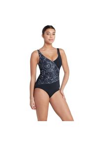 ZOGGS - Zoggs Stellar Wrap Front Swimsuit – Rozmiar 32. Kolor: czarny