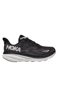 HOKA - Buty do biegania damskie Hoka One One Bwht Clifton 9. Okazja: na co dzień. Zapięcie: sznurówki. Kolor: czarny. Materiał: guma. Szerokość cholewki: normalna. Sport: fitness, bieganie #1