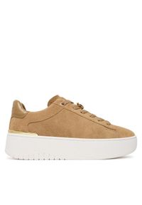 MICHAEL Michael Kors Sneakersy 43F5DTFS1S Brązowy. Kolor: brązowy. Materiał: skóra, zamsz #1