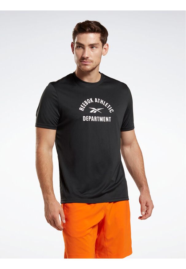 Reebok T-Shirt Training Graphic T-Shirt IC7663 Czarny. Kolor: czarny. Materiał: syntetyk