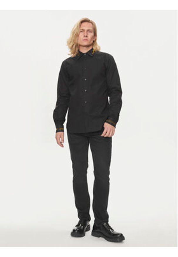 Versace Jeans Couture Koszula 76GAL2SW Czarny Regular Fit. Kolor: czarny. Materiał: bawełna