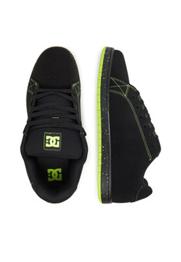 DC Shoes Sneakersy GAVELER ADYS100536-BL4 Czarny. Kolor: czarny. Materiał: skóra, nubuk