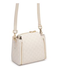 Kazar - Skórzana torebka zdobiona printem i suwakami. Wzór: nadruk, aplikacja. Materiał: skórzane. Styl: casual #3