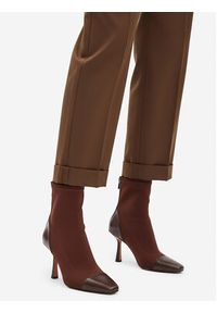 Nine West Botki CEO-NOURA-01 Brązowy. Kolor: brązowy. Materiał: materiał #7