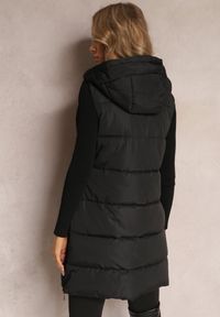 Renee - Czarna Dwustronna Kamizelka Pikowana Miames. Okazja: na co dzień. Kolor: czarny. Materiał: jeans. Wzór: gładki. Styl: sportowy, casual #3