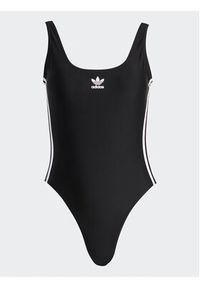 Adidas - adidas Strój kąpielowy Adicolor 3-Stripes Swimsuit HS5391 Czarny Slim Fit. Kolor: czarny. Materiał: syntetyk #7