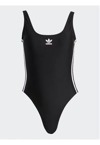 Adidas - adidas Strój kąpielowy Adicolor 3-Stripes Swimsuit HS5391 Czarny Slim Fit. Kolor: czarny. Materiał: syntetyk #5