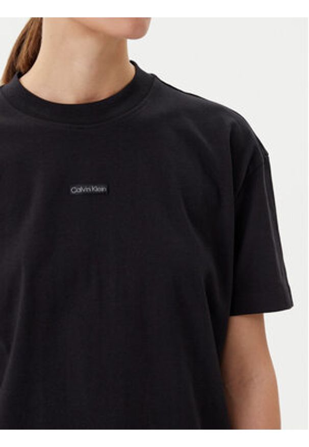 Calvin Klein Jeans T-Shirt Placed Institutional J20J225539 Czarny Relaxed Fit. Kolor: czarny. Materiał: bawełna