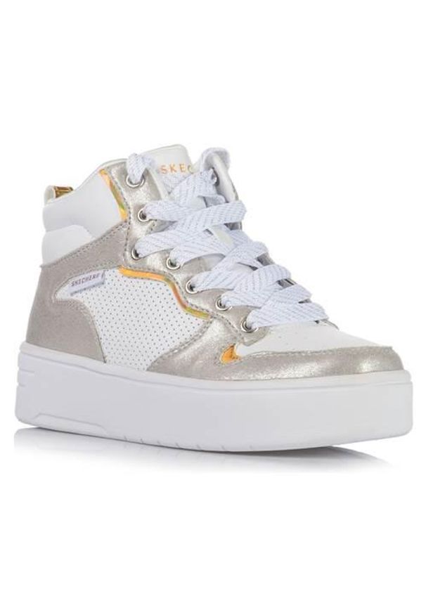 skechers - Buty do chodzenia dla dzieci Skechers Court High shine Kic. Kolor: wielokolorowy. Materiał: materiał, syntetyk. Szerokość cholewki: normalna. Sport: turystyka piesza