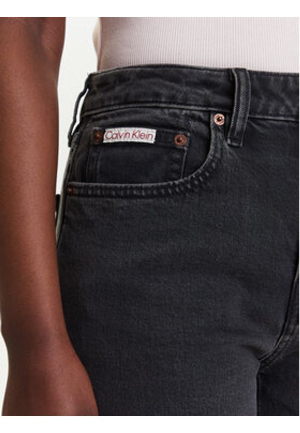 Calvin Klein Jeans Jeansy LV047B909G Czarny Straight Fit. Kolor: czarny