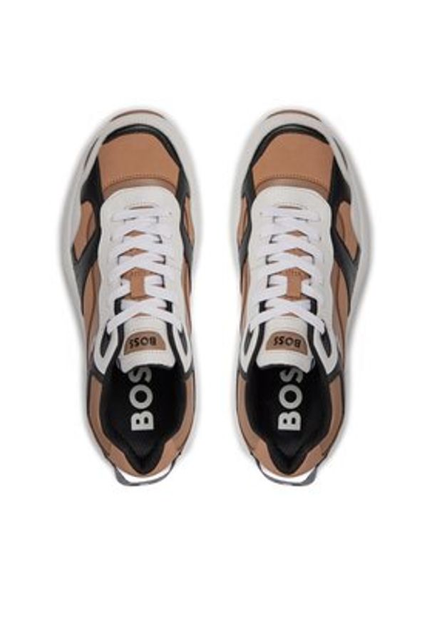 BOSS - Boss Sneakersy Levitt Runn 50513142 Biały. Kolor: biały. Materiał: materiał