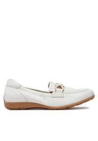 Loafersy Caprice. Kolor: biały