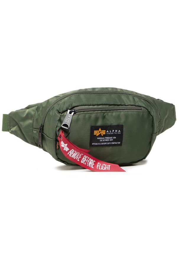 Alpha Industries Saszetka nerka Crew Waist Bag 196923 Zielony. Kolor: zielony. Materiał: materiał