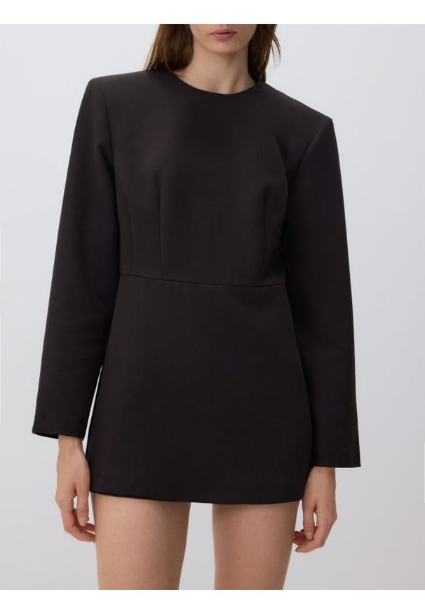 Reserved - Kombinezon z wiązaniem - brązowy. Kolor: brązowy. Materiał: tkanina, wiskoza