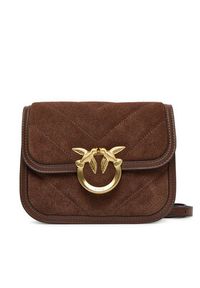 Pinko - PINKO Torebka Love Box Bag Fl Mini AI 25-26 PLTT 104297 A2JH Brązowy. Kolor: brązowy. Materiał: skórzane #3