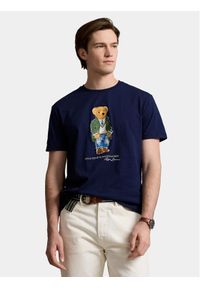 Polo Ralph Lauren T-Shirt 710854497034 Granatowy Regular Fit. Typ kołnierza: polo. Kolor: niebieski. Materiał: bawełna #1