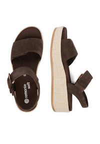 Remonte Sandały CEO-D1N54-25 Brązowy. Kolor: brązowy. Materiał: zamsz, skóra #6
