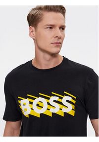 BOSS - Boss T-Shirt Teebossrete 50495719 Czarny Regular Fit. Kolor: czarny. Materiał: bawełna