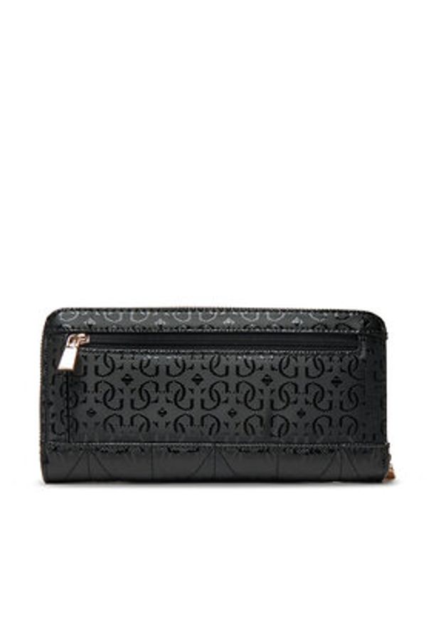 Guess Duży Portfel Damski Aldina Slg SWGG96 63146 Czarny. Kolor: czarny. Materiał: skóra