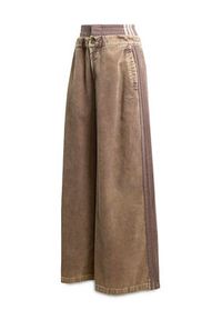 Adidas - adidas Spodnie materiałowe Corduroy Sst KD8782 Brązowy Wide Leg. Kolor: brązowy. Materiał: bawełna #6