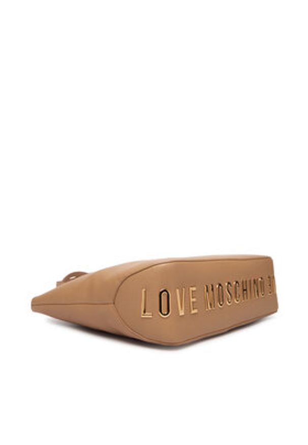 Love Moschino - LOVE MOSCHINO Torebka JC4121PP1OLT0104 Beżowy. Kolor: beżowy. Materiał: skórzane