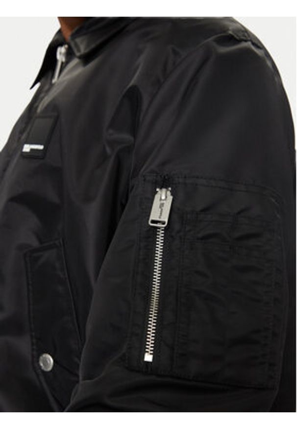 Karl Lagerfeld Jeans Kurtka bomber 245D1501 Czarny Regular Fit. Kolor: czarny. Materiał: syntetyk