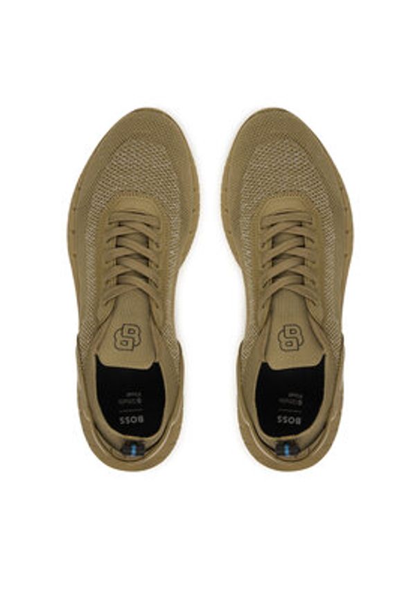 BOSS Sneakersy Motion 50562620 Beżowy. Kolor: beżowy. Materiał: materiał