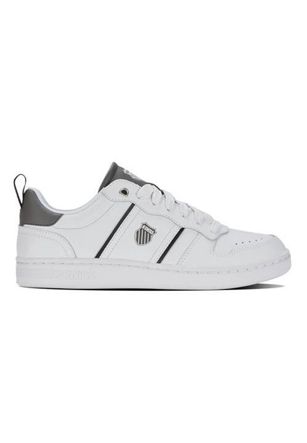 Buty do chodzenia męskie K-Swiss Lozan Match. Zapięcie: sznurówki. Kolor: biały. Materiał: skóra, materiał. Szerokość cholewki: normalna. Sport: turystyka piesza