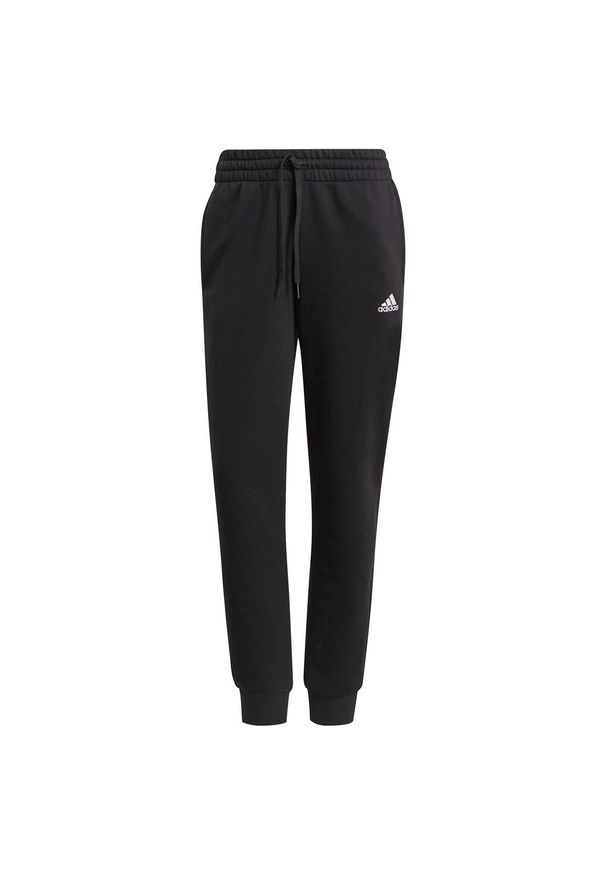 Adidas - Spodnie damskie adidas Essentials Slim. Kolor: czarny, wielokolorowy, biały. Materiał: dresówka. Długość: długie. Sport: fitness