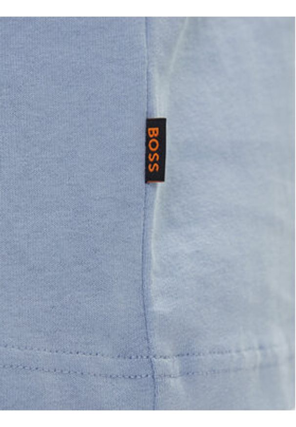 BOSS T-Shirt Te_Voyage 50546370 Niebieski Relaxed Fit. Kolor: niebieski. Materiał: bawełna