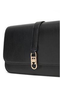 TOMMY HILFIGER - Tommy Hilfiger Torebka Th Libre Flap Crossover AW0AW17723 Czarny. Kolor: czarny. Materiał: skórzane