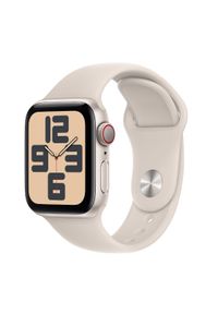 APPLE - Smartwatch Apple Watch SE GPS+Cellular 40mm aluminium Księżycowa Poświata | Księżycowa Poświata pasek sportowy S/M. Rodzaj zegarka: smartwatch. Styl: sportowy #1