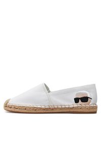 Karl Lagerfeld - KARL LAGERFELD Espadryle KL80111N Biały. Kolor: biały. Materiał: materiał #5