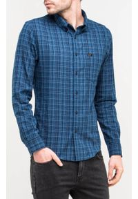 Lee - LEE SLIM BUTTON DOWN DEEP INDIGO L66VIMPS. Typ kołnierza: button down