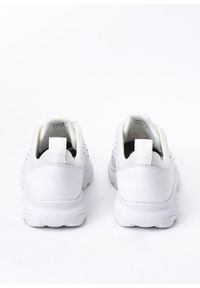 Geox - Sneakersy damskie białe GEOX D SPHERICA. Okazja: na co dzień. Kolor: biały. Materiał: skóra. Szerokość cholewki: normalna #3