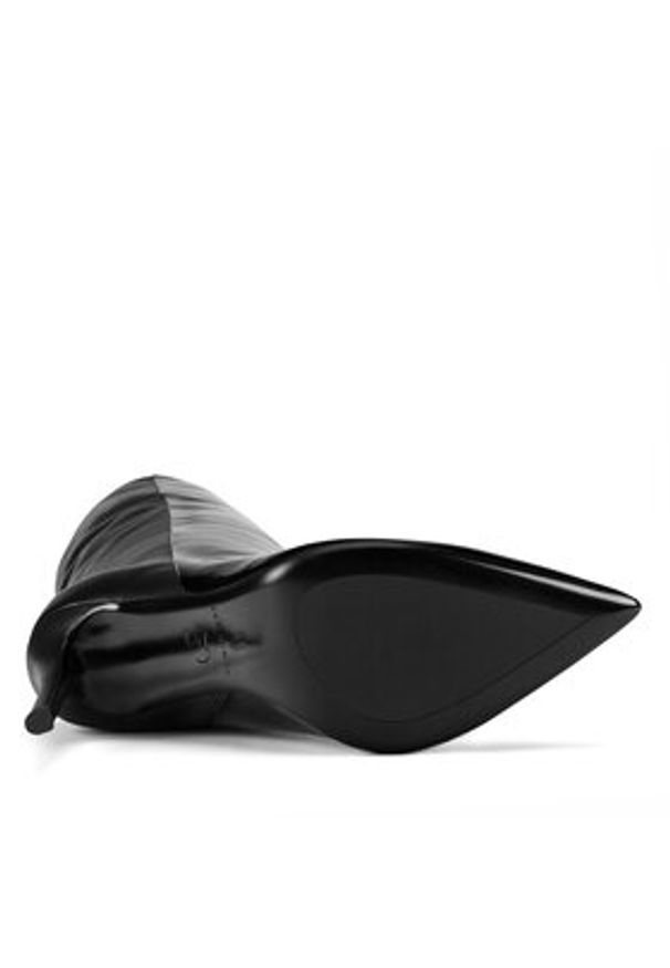 Eva Minge Kozaki RAFA-587-9161 Czarny. Kolor: czarny. Materiał: lakier, skóra