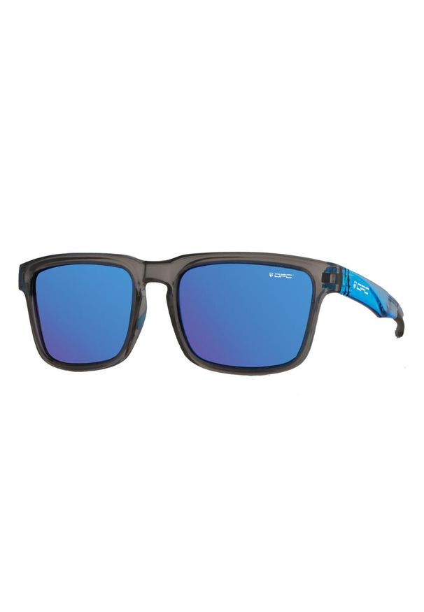 OPC - Okulary przeciwsłoneczne unisex Lifestyle California + Etui. Kolor: czarny, niebieski, wielokolorowy. Sport: turystyka piesza
