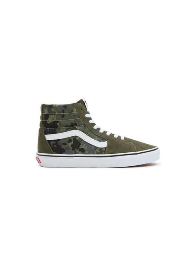 Buty do chodzenia męskie Vans SK8HI. Zapięcie: sznurówki. Kolor: zielony, wielokolorowy. Materiał: materiał. Szerokość cholewki: normalna. Sport: turystyka piesza