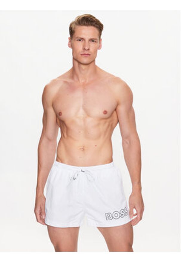 BOSS - Boss Szorty kąpielowe 50469280 Biały. Kolor: biały. Materiał: syntetyk