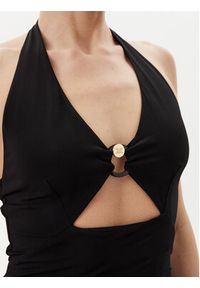 Max Mara Beachwear Sukienka koktajlowa Ghiotto 2516621059 Czarny Slim Fit. Kolor: czarny. Materiał: wiskoza. Styl: wizytowy #4