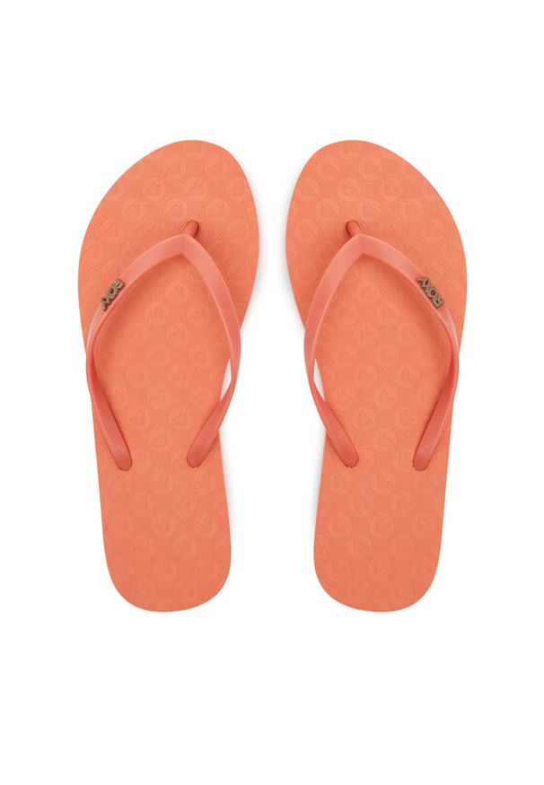 Roxy Japonki ARJL100663 Czerwony. Kolor: czerwony, pomarańczowy. Materiał: syntetyk