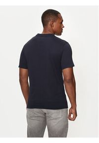 Guess Jeans T-Shirt M4YI50 K8HM0 Granatowy Slim Fit. Kolor: niebieski. Materiał: bawełna