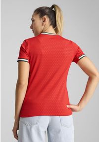 Puma - Damska koszulka domowa Portugalia 2025 PUMA Sport Red Sugared Almond Beige. Kolor: czerwony, beżowy, wielokolorowy