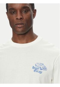 Hugo - HUGO T-Shirt Natopu 50536104 Biały Regular Fit. Kolor: biały. Materiał: bawełna #3